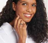 Silver Style Sterling Silver Polished Croissant Twist Ring, Size 5